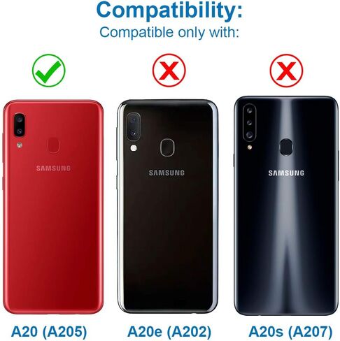 MMOBIEL DUAL SIM Card Slot Tray Holder Replacement Compatible with Samsung Galaxy A20 2019 - Incl. SIM Pin - Black in Saudi Arabia