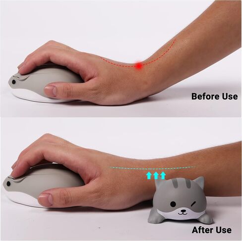 Wrist Rest for Mouse 2 pcs Cute Cat Design Mini Kawaii Ergonomic Mouse Wrist Rests Wrist Pad Desk Wrist Cushion Wrist Support Soft Hand Rest Palm Arm Rest for Computer Laptop/Study/Student/Women in Saudi Arabia