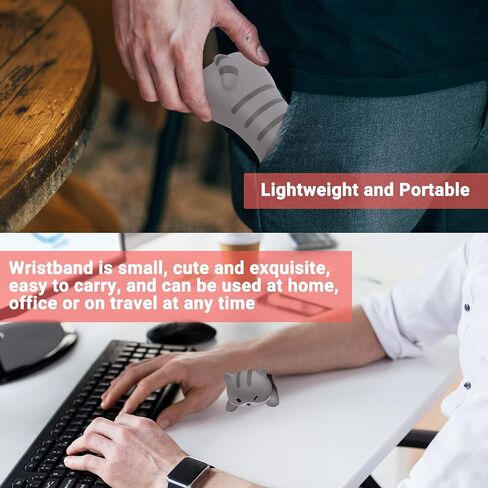 Wrist Rest for Mouse 2 pcs Cute Cat Design Mini Kawaii Ergonomic Mouse Wrist Rests Wrist Pad Desk Wrist Cushion Wrist Support Soft Hand Rest Palm Arm Rest for Computer Laptop/Study/Student/Women in Saudi Arabia