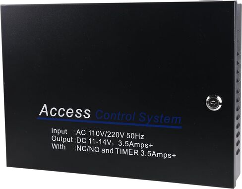 UHPPOTE Input 110VAC Output 12VDC Metal Power Supply Box with Backup Battery Link for Door Access Control Board in Saudi Arabia