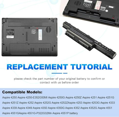 TREE.NB 6 Cells 5200 mAh Battery for Acer AS10D31 AS10D81 AS10D51 AS10D41 AS10D61 AS10D73 AS10D75 5750 AS10D71 5742 AS10D56 E1-531 5250 E1-571 4741 5733 7741 5733 5755 in Saudi Arabia