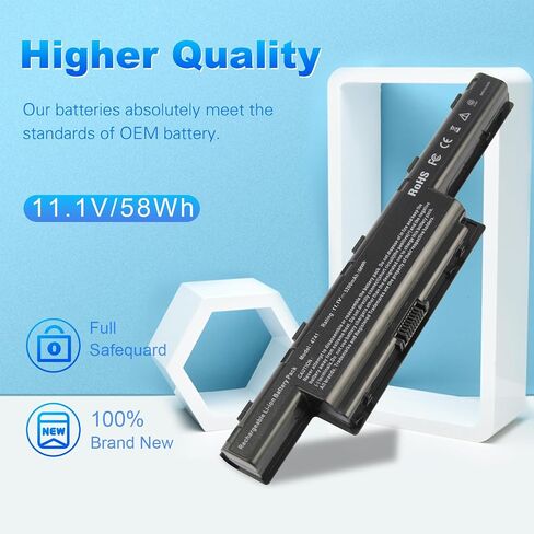 TREE.NB 6 Cells 5200 mAh Battery for Acer AS10D31 AS10D81 AS10D51 AS10D41 AS10D61 AS10D73 AS10D75 5750 AS10D71 5742 AS10D56 E1-531 5250 E1-571 4741 5733 7741 5733 5755 in Saudi Arabia