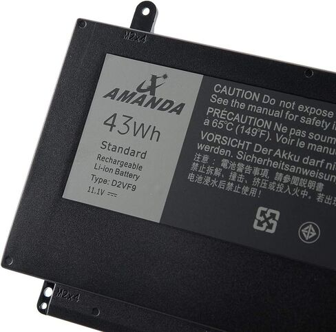 بطارية Amanda الجديدة D2VF9 متوافقة مع Dell Inspiron 15 7547 7548 0PXR51 PXR51 11.1V 43WH in Kuwait