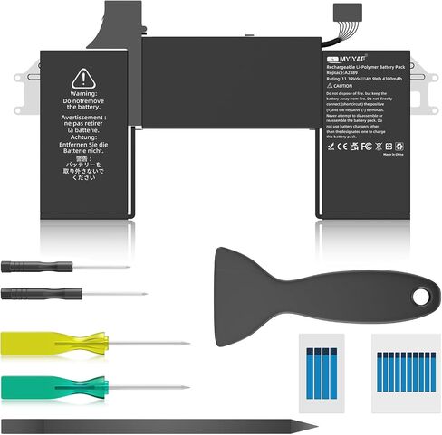 بطارية بديلة A2337 MGN63LL/A نوع A2389 لجهاز MacBook Air Retina 13 بوصة 2020 M1 EMC 3598 (4380mAh 49.9Wh 11.39V) in Saudi Arabia
