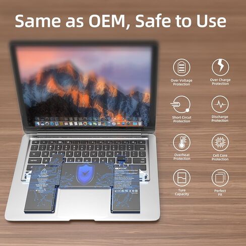 بطارية بديلة A2337 MGN63LL/A نوع A2389 لجهاز MacBook Air Retina 13 بوصة 2020 M1 EMC 3598 (4380mAh 49.9Wh 11.39V) in Saudi Arabia