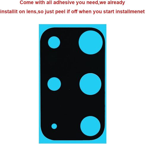 2 Pcs Back Rear Camera Lens Glass Replacement for Samsung Galaxy S20 + Plus 6.7 inches with pre-Installed Adhesive and Reparing Toolkit in Kuwait