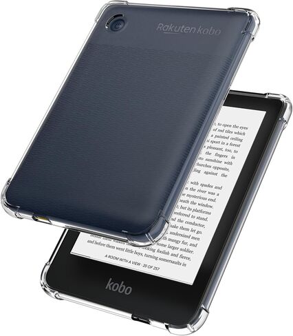 BOZHUORUI Clear Case for 6" Kobo Clara Colour (N367) / Clara BW (N365) / Clara 2E e-Reader (N506) - Ultra-Thin Lightweight Transparent Silicone Flexible Soft Back Cover (Clear) in Saudi Arabia
