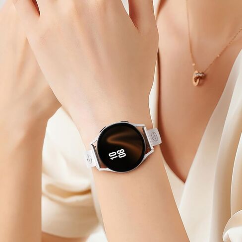 Missair Bands Compatible with Samsung Galaxy Watch 6 5 4 40mm 44mm, Galaxy Watch 5 Pro Band 45mm/Watch 6 4 Classic Band 42mm 46mm 43mm 47mm/Active 2, 20mm Stainless Steel Jewelry Metal Strap for Women in Saudi Arabia