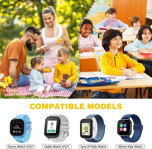 3 قطع من أربطة سكرانشي المتوافقة مع ساعة جيزمو 3 2 1 | لساعة Gabb 3 2 1/ SyncUP/ Bark/ Cosmo JrTrack للأطفال، حلقة منفردة 20 مم سوار ساعة قابل للتمدد لطيف للأطفال الأولاد والبنات in Kuwait