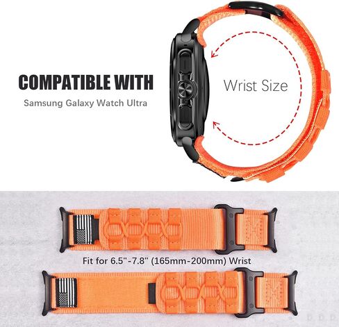 MOFREE متوافق مع حزام معصم Samsung Galaxy Watch Ultra 47 مم (2024)، حلقة رياضية منسوجة من النايلون المتين قابلة للتعديل لساعة Samsung Galaxy Watch Ultra Band للرجال in Kuwait