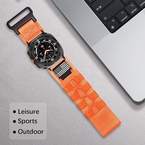 MOFREE متوافق مع حزام معصم Samsung Galaxy Watch Ultra 47 مم (2024)، حلقة رياضية منسوجة من النايلون المتين قابلة للتعديل لساعة Samsung Galaxy Watch Ultra Band للرجال in Kuwait