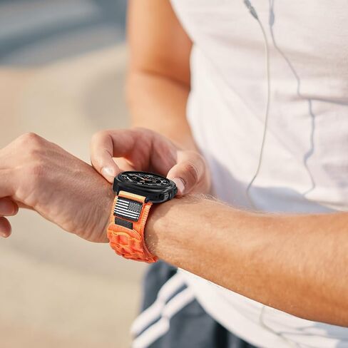 MOFREE متوافق مع حزام معصم Samsung Galaxy Watch Ultra 47 مم (2024)، حلقة رياضية منسوجة من النايلون المتين قابلة للتعديل لساعة Samsung Galaxy Watch Ultra Band للرجال in Kuwait