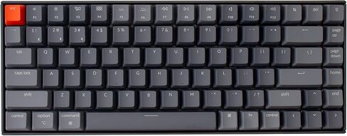 Keychron K2 75% Layout QMK Wireless and Wired Mechanical Keyboard Super Banana Switch, RGB Backlight Aluminum Frame with Shine-Through Double-Shot PBT Keycaps for Mac Windows-Version 3 in Saudi Arabia
