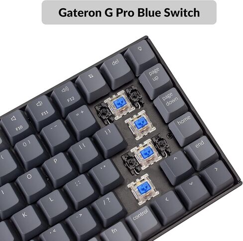 Keychron K2 75% Layout QMK Wireless and Wired Mechanical Keyboard Super Banana Switch, RGB Backlight Aluminum Frame with Shine-Through Double-Shot PBT Keycaps for Mac Windows-Version 3 in Saudi Arabia