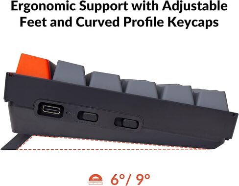 Keychron K2 75% Layout QMK Wireless and Wired Mechanical Keyboard Super Banana Switch, RGB Backlight Aluminum Frame with Shine-Through Double-Shot PBT Keycaps for Mac Windows-Version 3 in Saudi Arabia