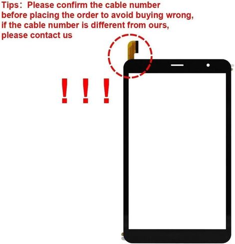 استبدال شاشة أجهزة Sky Pad 8 Pro مقاس 8.0 بوصات لجهاز Sky Device Pad 8 Pro جهاز لوحي بشاشة تعمل باللمس PX080517A401 مستشعر زجاجي بديل أسود مع أدوات in Saudi Arabia
