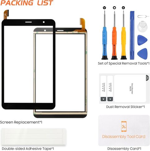 استبدال شاشة أجهزة Sky Pad 8 Pro مقاس 8.0 بوصات لجهاز Sky Device Pad 8 Pro جهاز لوحي بشاشة تعمل باللمس PX080517A401 مستشعر زجاجي بديل أسود مع أدوات in Saudi Arabia