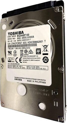 MQ04ABF100 Toshiba 1TB/1000GB 5400rpm Sata 7mm 2.5 inches Hard Drive 128mb, 6 Gbit/s. (Renewed) in Saudi Arabia