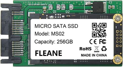 256 جيجابايت MS02 MicroSata SSD متوافق مع HP 2740p 2730p 2540p IBM X300 X301 T400S T410S استبدال MK1233GSG MK1633GSG MK2533GSG 1.8 بوصة HDD (256 جيجابايت) in Kuwait