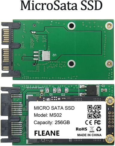 256 جيجابايت MS02 MicroSata SSD متوافق مع HP 2740p 2730p 2540p IBM X300 X301 T400S T410S استبدال MK1233GSG MK1633GSG MK2533GSG 1.8 بوصة HDD (256 جيجابايت) in Kuwait