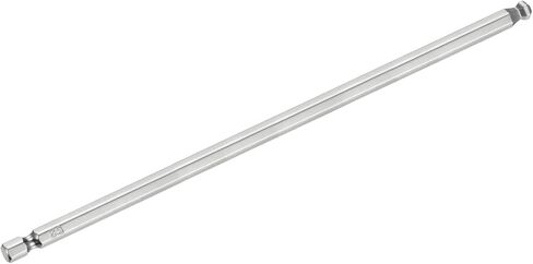 Ball End Hex Screwdriver Bit Set 6mm (H6.0) Size 1/4" Hex Shank 200mm (8") Long Magnetic Ball Head Bits S2 Steel Metric Screw Driver Bit in Saudi Arabia