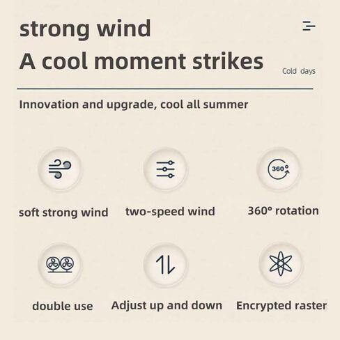 12V Portable Dual Head Cigarette Lighter Car Fan, 2-Speeds 360°Rotation Vehicle Cooling Fan for Car Dashboard SUV RV Truck in Kuwait