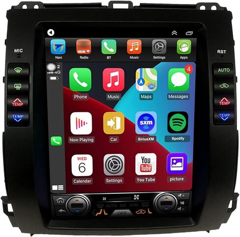 لترقية راديو Toyota Prado وLEX GX470 2002-2009، استبدال ملاحة ستيريو Android، نمط Tesla 9.7 بوصة، Carplay وAndroid Auto، كاميرا مجانية in Kuwait