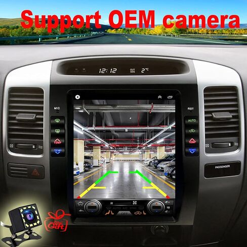 لترقية راديو Toyota Prado وLEX GX470 2002-2009، استبدال ملاحة ستيريو Android، نمط Tesla 9.7 بوصة، Carplay وAndroid Auto، كاميرا مجانية in Kuwait