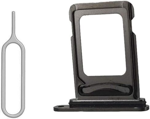 SIM Card Tray Holder Slot with Rubber Waterproof Gasket Replacement incl. Open Eject Pin for iPhone 12 Pro and 12 Pro Max (Gold, Dual Sim Version) in Saudi Arabia