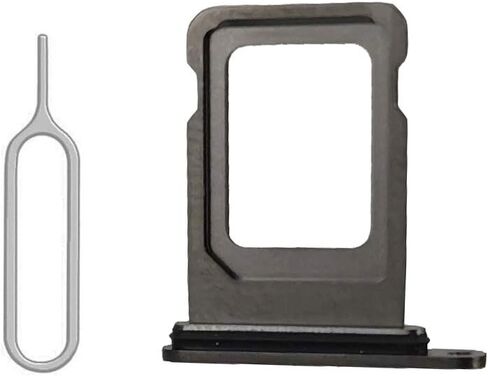 SIM Card Tray Holder Slot with Rubber Waterproof Gasket Replacement incl. Open Eject Pin for iPhone 12 Pro and 12 Pro Max (Gold, Dual Sim Version) in Saudi Arabia