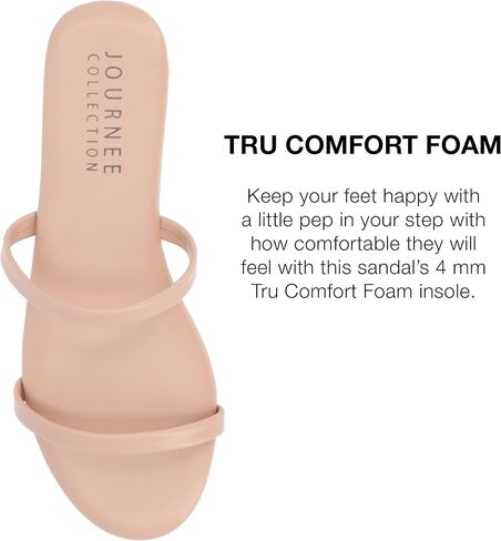 صنادل Adyrae النسائية من مجموعة Journee Collection من مادة Tru Comfort FoamTM in Saudi Arabia