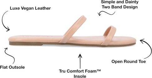 صنادل Adyrae النسائية من مجموعة Journee Collection من مادة Tru Comfort FoamTM in Saudi Arabia