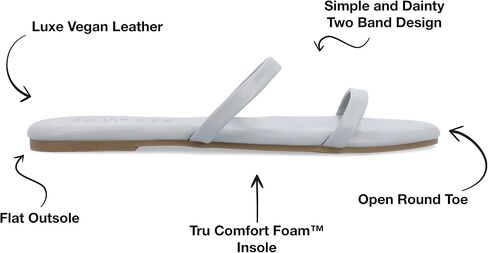 صنادل Adyrae النسائية من مجموعة Journee Collection من مادة Tru Comfort FoamTM in Saudi Arabia