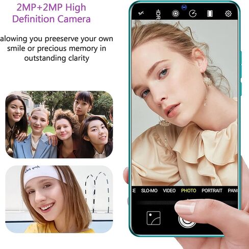 هاتف ذكي ciciglow، 1+8 جيجا بايت هواتف ذكية مزدوجة الاستعداد، بطارية ليثيوم أيون مدمجة قابلة لإعادة الشحن بقدرة 2100 مللي أمبير في الساعة متوافقة مع 5.1 (أخضر) in Saudi Arabia