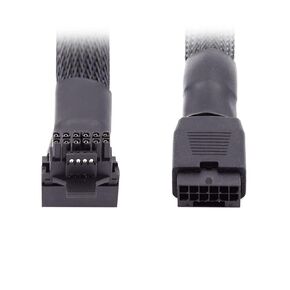 CY 12VHPWR ATX3.0 PCI-E 5.0 Power Modular Cable Male to Female Down Angled 90 Degree Extension 17cm Compatible for 3080 3090TI PSU 16Pin 12+4P Graphics Card