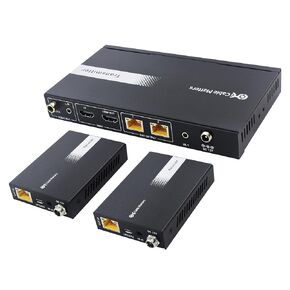 Cable Matters 4K@60Hz 4K HDMI Extender Splitter 1x2 with Local Loopout, IR Extension, and Dual Remote Display Support - Extends 4K@60Hz Video up to 115ft, 1080P@60Hz Video to 197ft