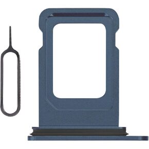 for iPhone 12 Pro Max Blue Single SIM Card Adapter Part for iPhone 12 Pro SIM Card Slot Replacement 12Promax with Waterproof Rubber Ring SIM Ejector for A2342 A2410 A2412 A2411