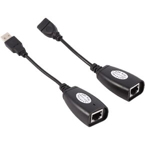 USB to RJ45 Adapter,USB 2.0 to RJ45 Ethernet Extension Extender Network Adapter Cable Wired LAN Ideal for Use with USB Cameras, Printers, Web Cameras, Keyboard, Mouse Extensions