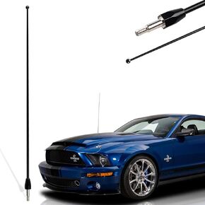 13 Inch Short Antenna Mast Compatible with Ford Mustang 1979-2009 Replacement Car Antenna Black