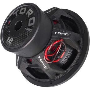 TORO TECH - Fierce 12، 12 بوصة 800 واط RMS - 1600 واط كحد أقصى - ملف صوتي مزدوج 4 أوم 2.5 بوصة، مضخم صوت سيارة 12 بوصة للسيارات والشاحنات وسيارات الجيب والقوارب والطرق الوعرة مع صوت جهير قوي (يُباع لكل منها)
