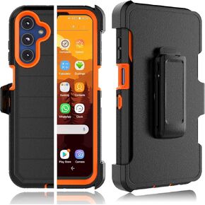 Tekcoo Case for Galaxy A15 5G with [Built-in Screen Protector] Holster Locking Belt Clip [Military Grade 12FT Drop Tested] Full Body Carrying Kickstand Cover for Samsung Galaxy A15 5G - Black