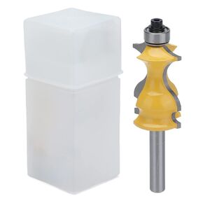 8mm Shank Architectural Molding Router Bit, Large Elegant Picture Frame Molding Router Bit, 28mm Blade Diameter Woodworking Cutter Tool