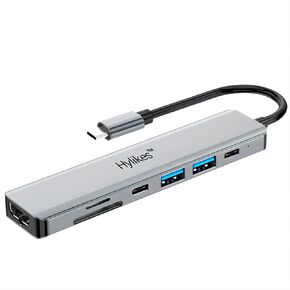 USB C Hub,USB C Multiport Adapter,USB hub with hdmi,4K HDMI Out, 87W PD Charging, USB3.0 5 Gbps Data Ports, TF and SD Card Reader, for MacBook Air, MacBook Pro, XPS, and More