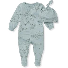 Burt's Bees Baby baby-boys Romper Jumpsuit, 100% Organic Cotton One-piece Short Sleeve Shortall, Long Sleeve Coverall