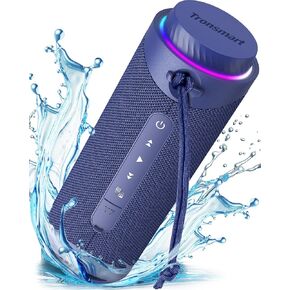 Tronsmart T7 Portable Bluetooth Speakers with 30W 360° Surround Sound, Bluetooth 5.3, Deep Bass, Powerful Stereo Sound, Custom EQ via APP, IPX7 Waterproof for Party, Home, Outdoor（Deep Black）
