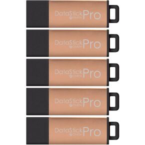 Centon DataStick Pro USB 3.0 Flash Drive 8GB x 5, Charcoal Metallic (S1B-U3P31-8G-5)