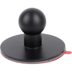 Aluminum Alloy Adhesive Ball Base with 17mm Ball,Car Cell Phone Holder Dashboard Mount 17mm Ball Head Stand Base, Compatible with Garmin Nuvi GPS Navigator and 17mm Double Socket Arm