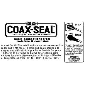 Coax-Seal Moisture Proof Sealing Tape 1/2 Inch x 10 Inches (Coax-Seal 101)