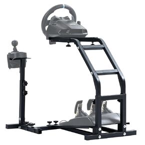 حامل عجلة قيادة Marada Compact Racing مع دعم محاكي V2 يناسب Logitech/Thrustmaster/PXN G27 G29 G920 G923 T248 T300RS GT R5 Sim Stand بدون عجلة، دواسة (حامل فقط) in Kuwait