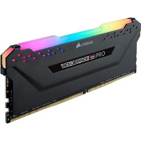 Corsair Vengeance RGB Pro 8GB (1x8GB) DDR4 3600 (PC4-28800) C18 Optimized for AMD Ryzen – Black (CMW8GX4M1Z3600C18)